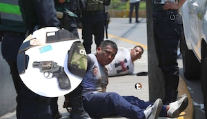 ¡Cayeron en Javier Prado! Hermanos armados con granada extorsionaban a colectiveros en plena hora punta