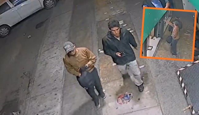 Trabajador de tienda de Los Olivos del Tío Fritz fue herido. (Video: @chira_fernandez)
