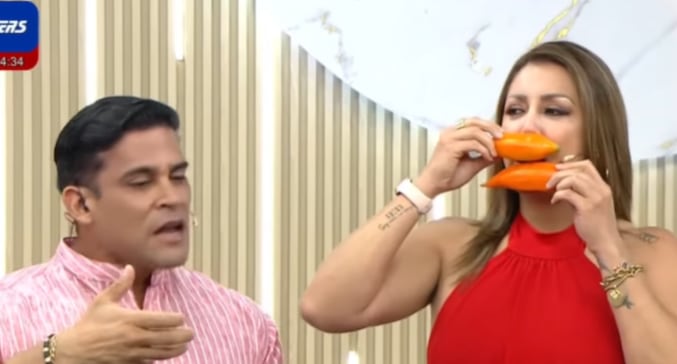 Karla Tarazona y Christian Domínguez