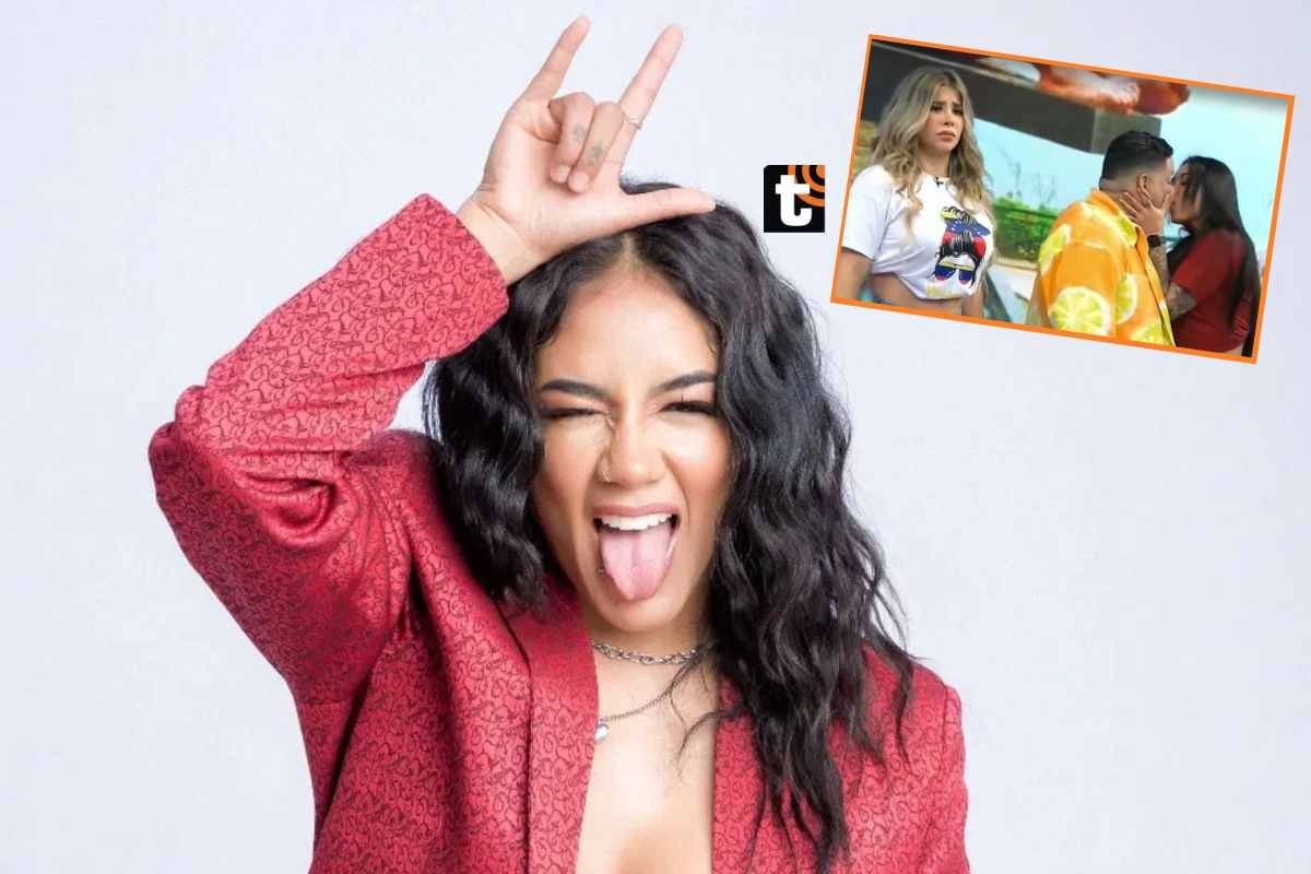 Roxana Molina y el tremendo beso a Alfredo Benavides. (gec/ captura Tv)