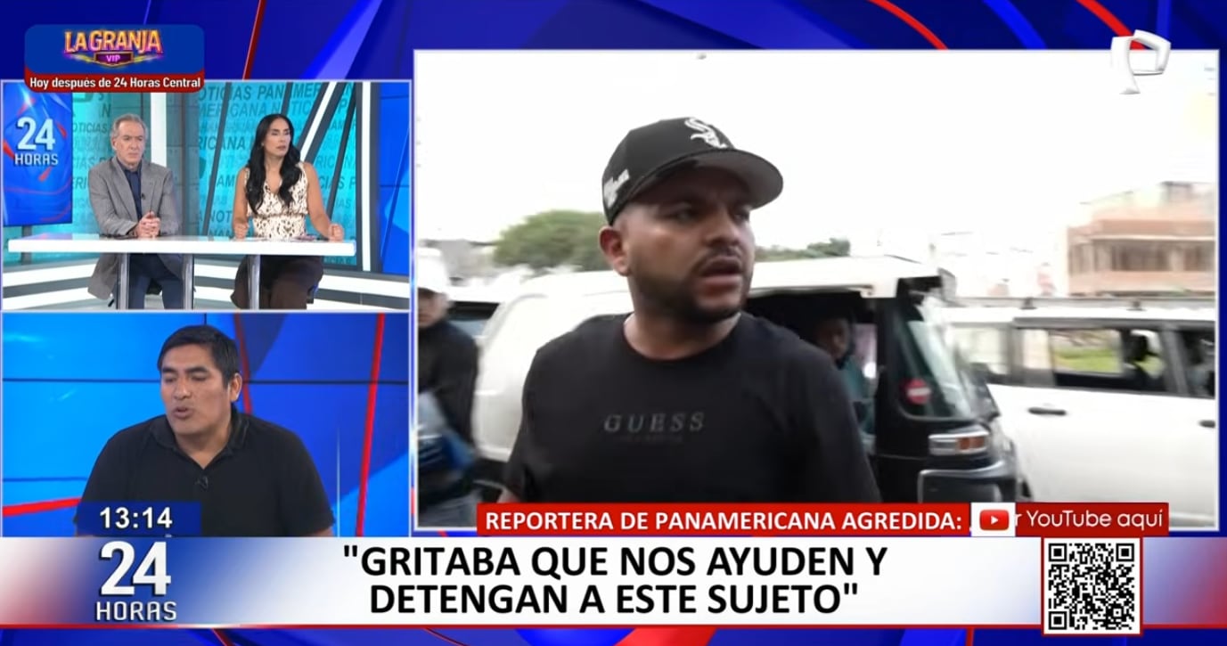 Camarógtafo y reportera de Panamericana Televisión temen que sujeto tome represalias en su contra.
