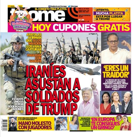 IRANÍES ASUSTAN A SOLDADOS DE TRUMP