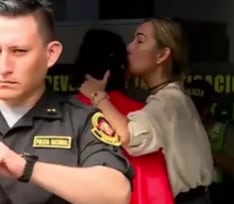 Francesca Montenegro en la División de Investigación de Accidentes de Tránsito