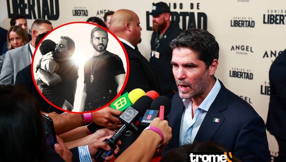 Eduardo Verástegui discutió con un reportero durante la alfombra roja de "Sound of freedom". Foto: Difusión