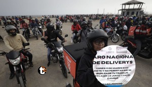 Trabajadores de delivery anuncian paro nacional para el lunes 11 de marzo: ¿Cuáles son todas sus exigencias?
