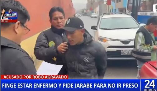 Delincuente finge estar enfermo para no ir preso.