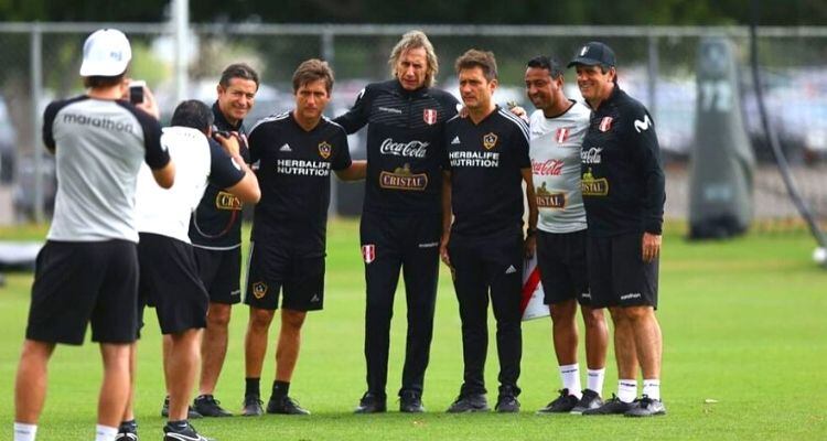 Barros Schelotto tuvo encientro con Ricardo Gareca en el 2019 (Foto: @seleccionPeru)