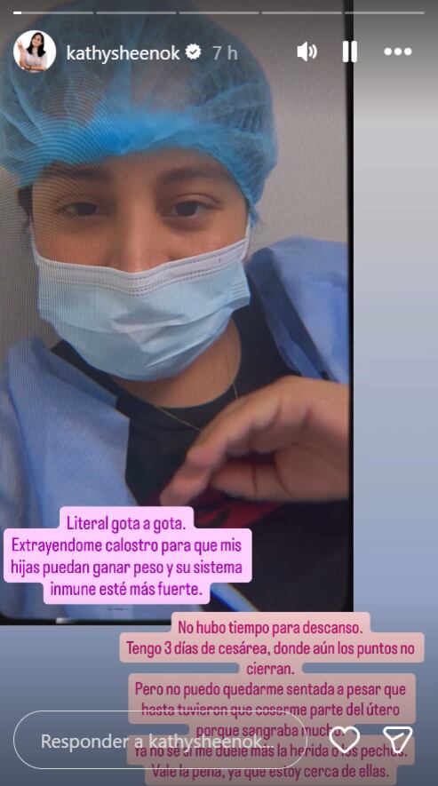 Kathy Sheen comenta cómo está viviendo estos días tras convertirse en madre.