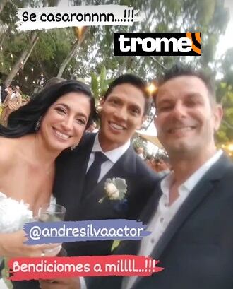 Boda de André Silva y la hija de Michelle Alexander. Foto: Instagram