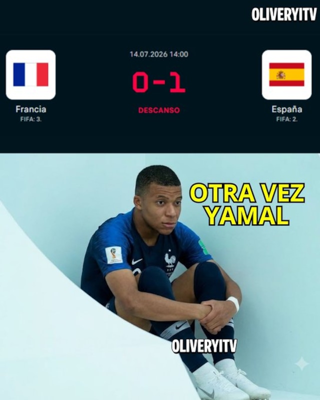 Mira los mejores memes de la derrota de Francia ante España. (Redes sociales)