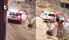 ¡Evitó el robo! Taxista acuchillado arrastra a ladrón con su auto y lo lanza a desnivel de 4 metros en Chorrillos