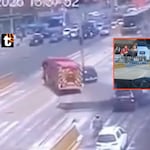 Camión de bomberos evita tragedia tras imprudencia