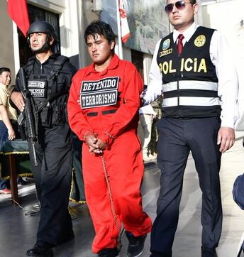 José Quispe Zúñiga, hijo de Víctor Quispe Palomino, capturado por la Policía Nacional y las Fuerzas Armadas. (Foto: Mininter)