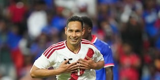 Renzo Garcés tuvo una buena actuación en el Perú - Haití. (@labicolor)