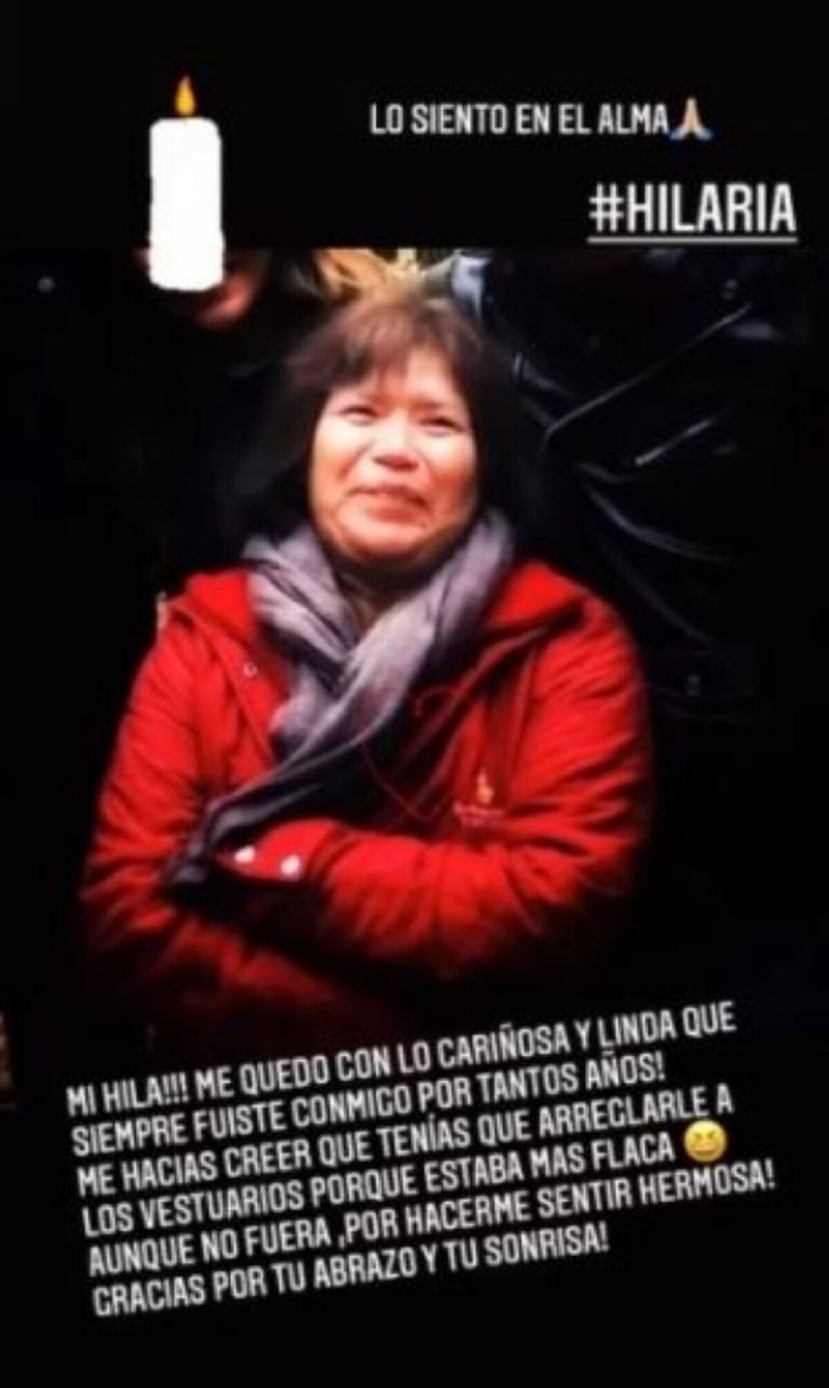 Fernanda Castillo compartió este mensaje por el fallecimiento de Hila (Foto: Instagram/ Fernanda Castillo)