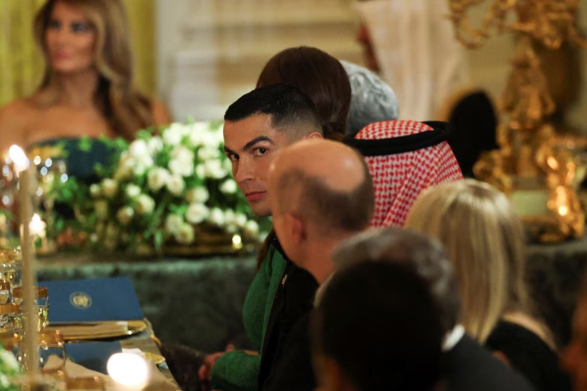Cristiano Ronaldo participó en cena como parte de la delegación de Arabia Saudita (Foto: Reuters)