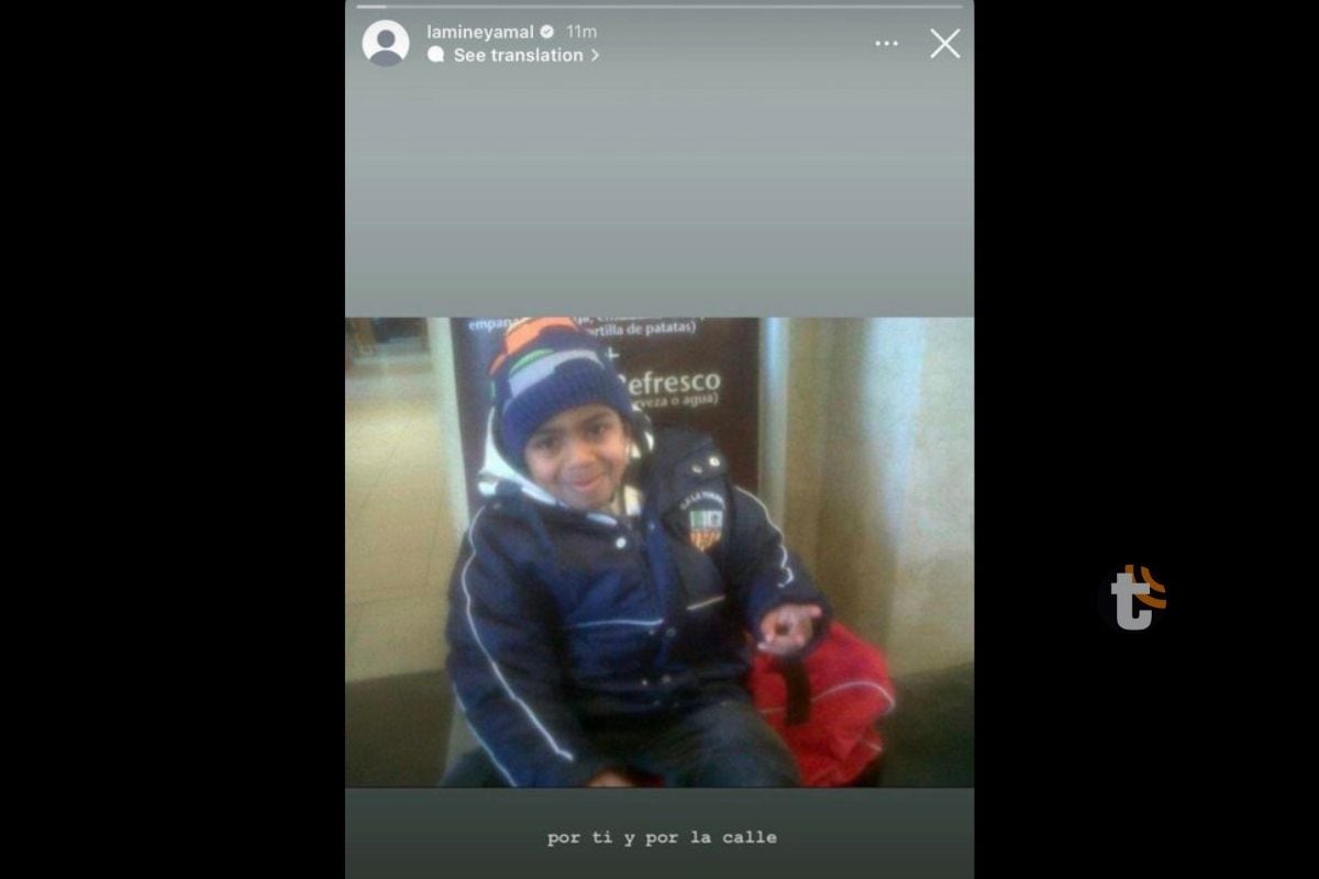 Lamine Yamal compartió imagen de su niñez y le dedicó este partido (Foto: @lamineyamal)
