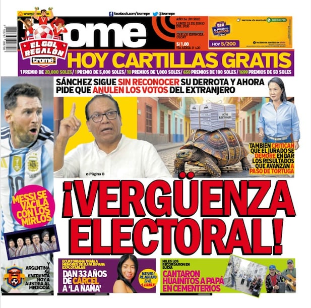 Portada Trome