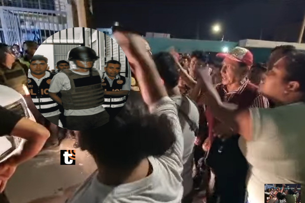 Feminicida tuvo que se trasladado con un casco y un chaleco antibalas ante la furia de los vecinos.