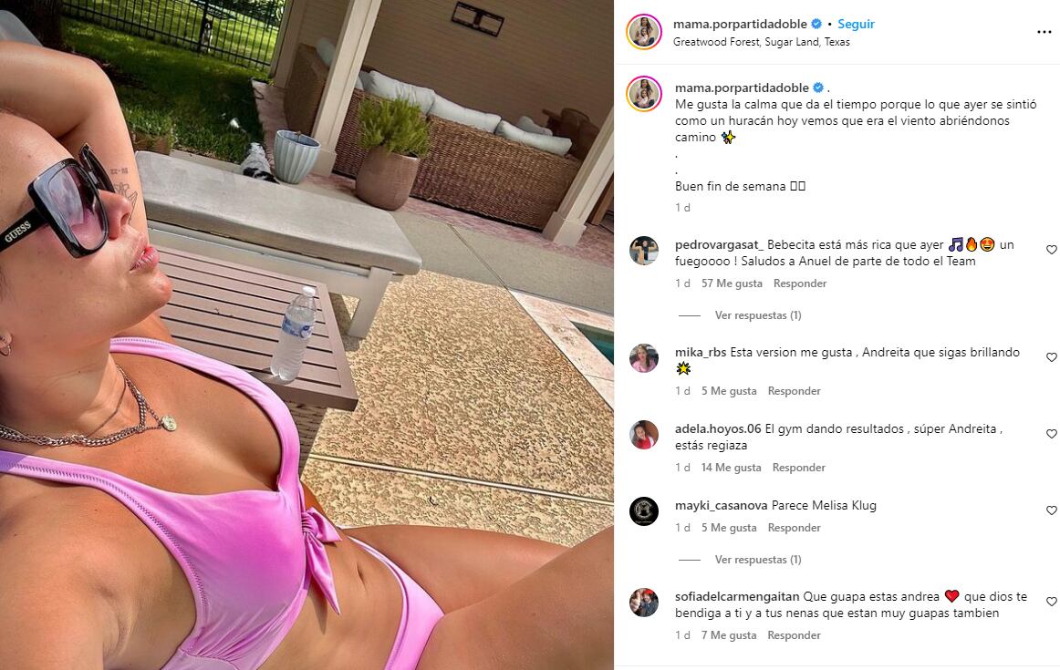 Andrea San Martín se encuentra disfrutando de sus vacaciones en Estados Unidos. Foto: Instagram