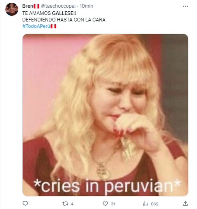 Memes de Gallese en el Perú vs. Chile