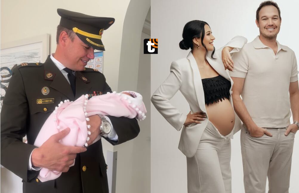 George Forsyth se convirtió en papá primerizo y presenta a su bebé junto a su esposa Sonia La Torre.