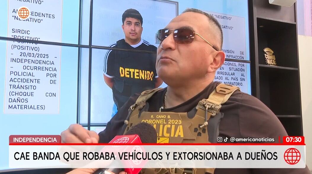Coronel Roger Cano, jefe de la División de Investigación de Robos.