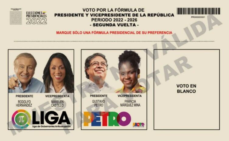 Tarjeton Colombia (Foto: Registraduría Nacional del Estado Civil/Twitter)