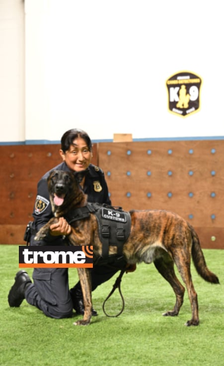 Canes K-9 Sunat y oficiales aduaneros trabajan juntos en servicio del país. (Entrevista: Isabel Medina / Trome).