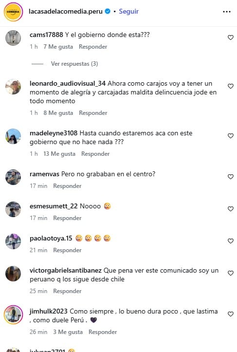 Internautas indignados con el gobierno.
