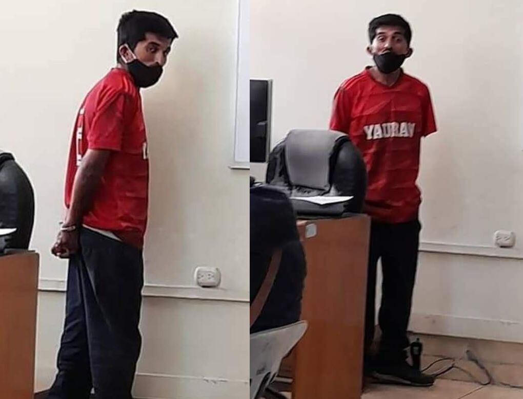 Una persona que sería familiar de la víctima publicó en Facebook estas fotos del agresor. (Captura de Internet)