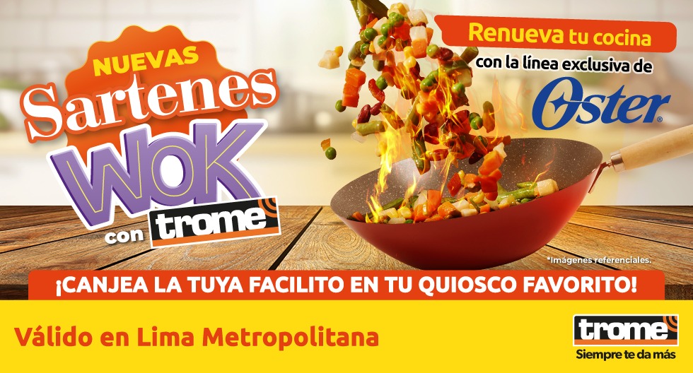 Renueva tu cocina con las nuevas ‘Sartenes Wok’ de Oster con Trome