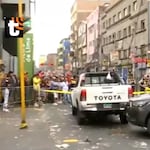 ¡Terror en La Victoria! Sicarios en moto asesinan a un hombre y dejan un herido al frente de la Estación Gamarra