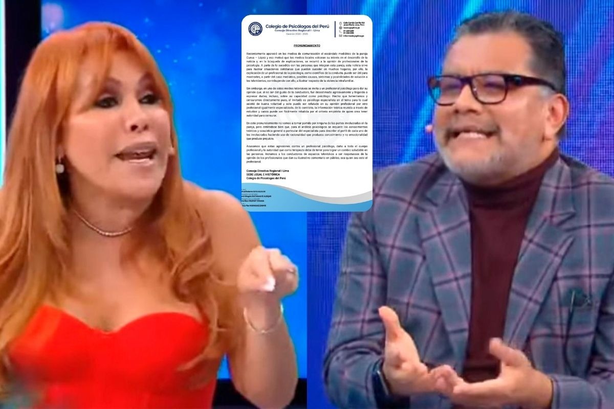 Magaly Medina desestima pronunciamiento del Colegio de Psicólogos. (Foto: Trome)