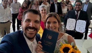 José Peláez pasó a la fila de los casados y dedica emotivo mensaje a su ahora esposa