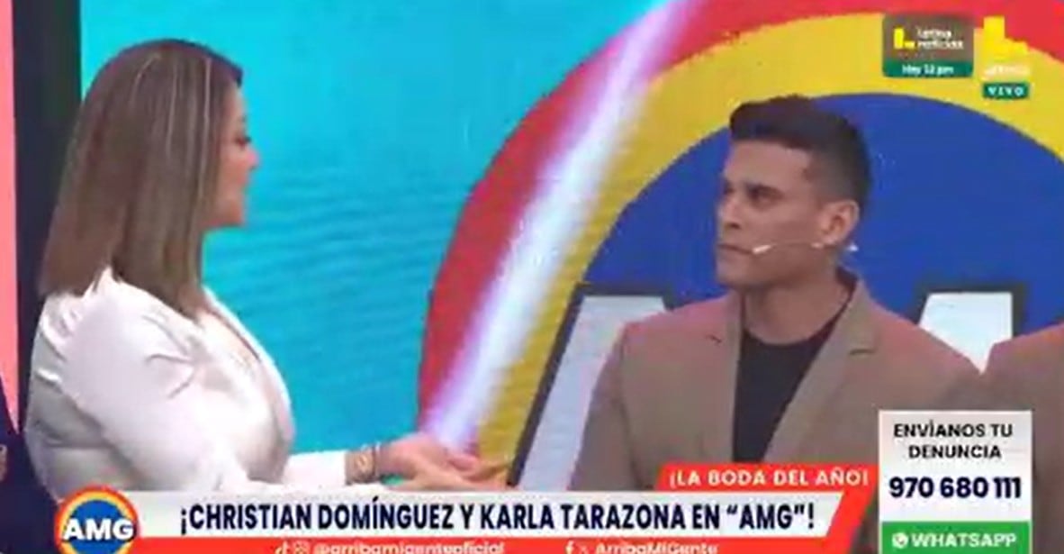 Karla Tarazoan le pregunta a Christian si tiene otro celular.