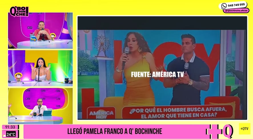 Pamela Franco desliza romance entre Janet Barboza y Christian Domínguez