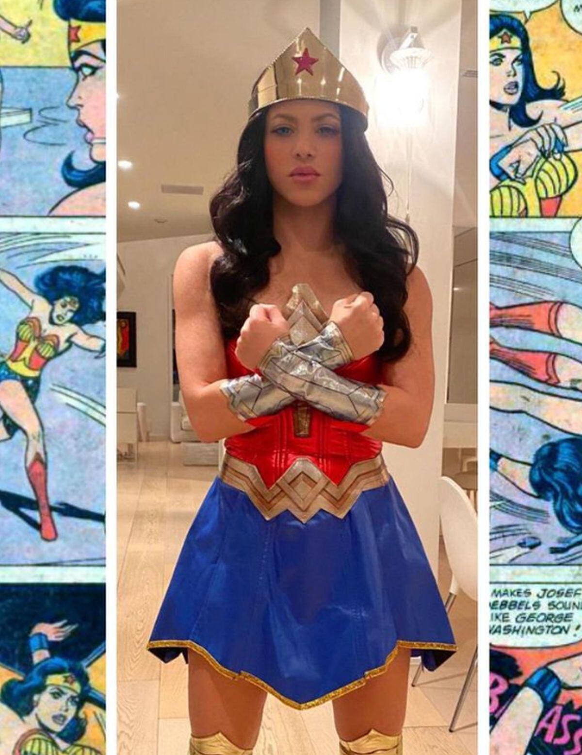 Shalira como mujer maravilla (Foto: Shakira / Instagram)