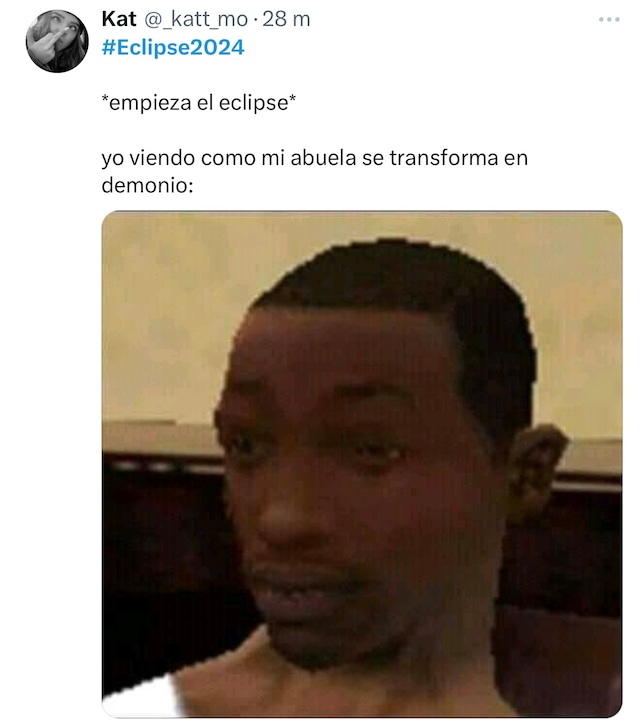 Eclipse Solar total 2024: Los memes más virales (Fotos: Twitter)