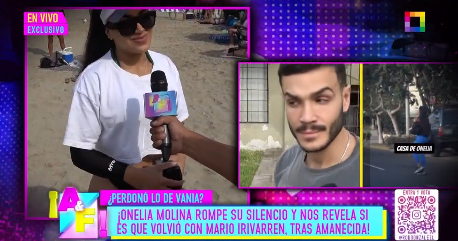 Onelia Molina responde qué pasó tras visita de Mario Irivarren en su casa.