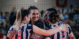 Alianza Lima festejó su triunfo en clásico de vóley (Foto:@NacBlanquiazul)