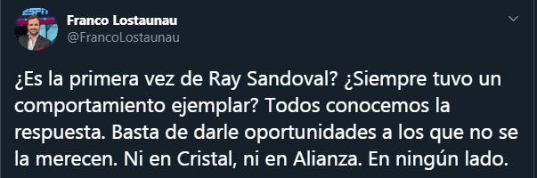 Franco Lostaunau, periodista de ESPN en Twitter