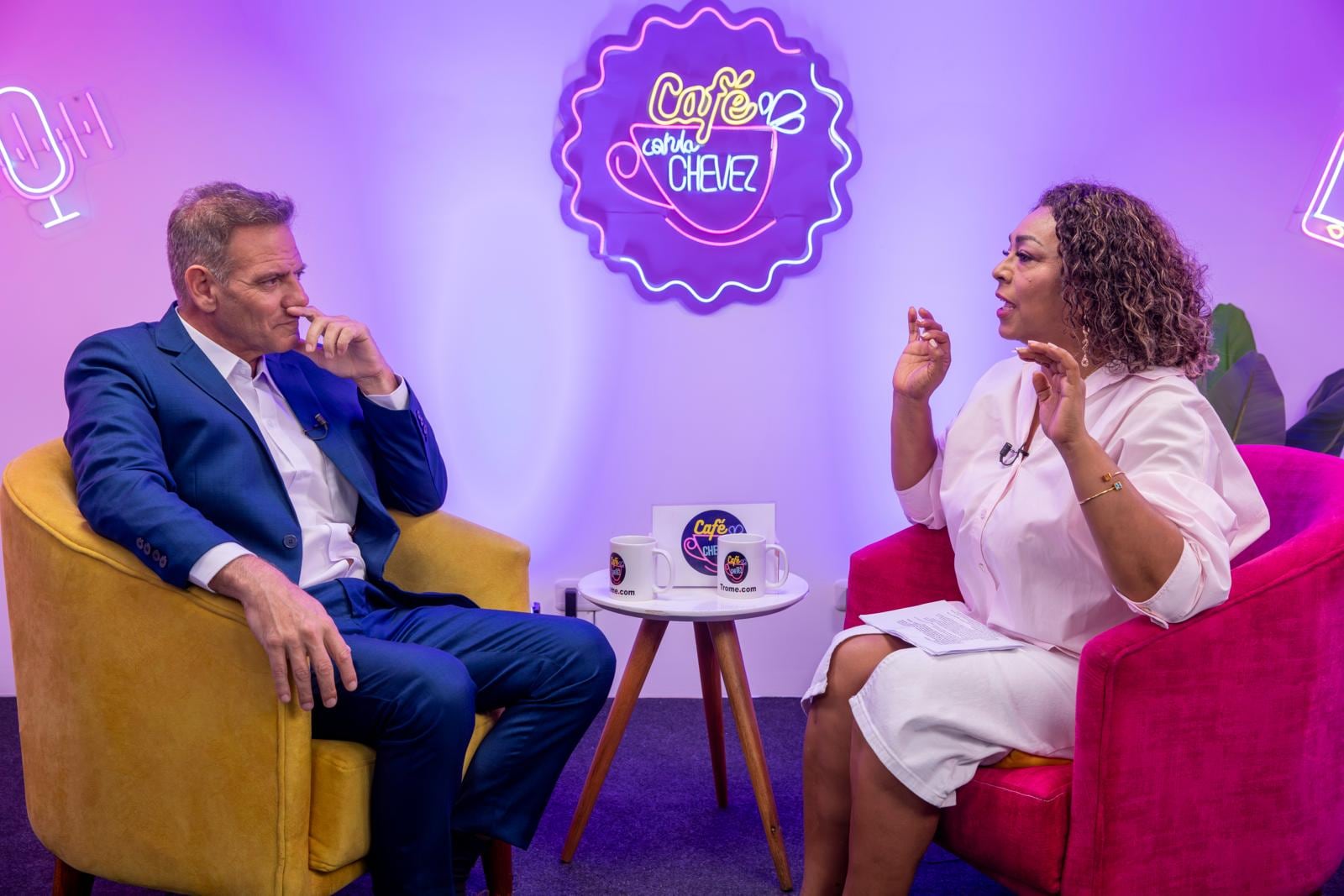Bruno Cavassa en el Café con la Chevez. Foto: Giancarlo Ávila | @photo.gec