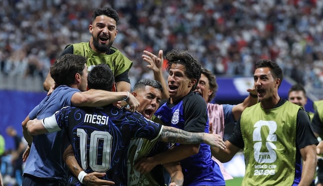 Argentina derrota a Inglaterra por 2-1 y clasifica a la final del Mundial 2026. Foto: Agencia AFP.