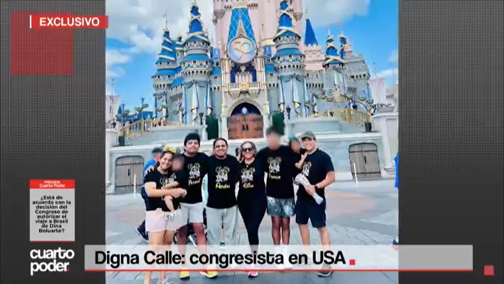Digna Calle se encuentra con su familia, en Estados Unidos, desde enero.