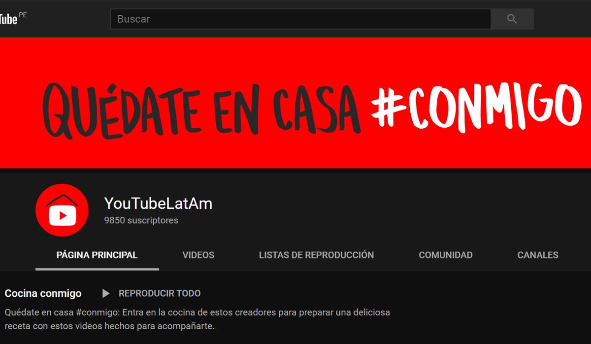 YouTube crea una serie de playlist para que puedas distraerte durante la cuarentena por coronavirus. (Foto: YouTube)