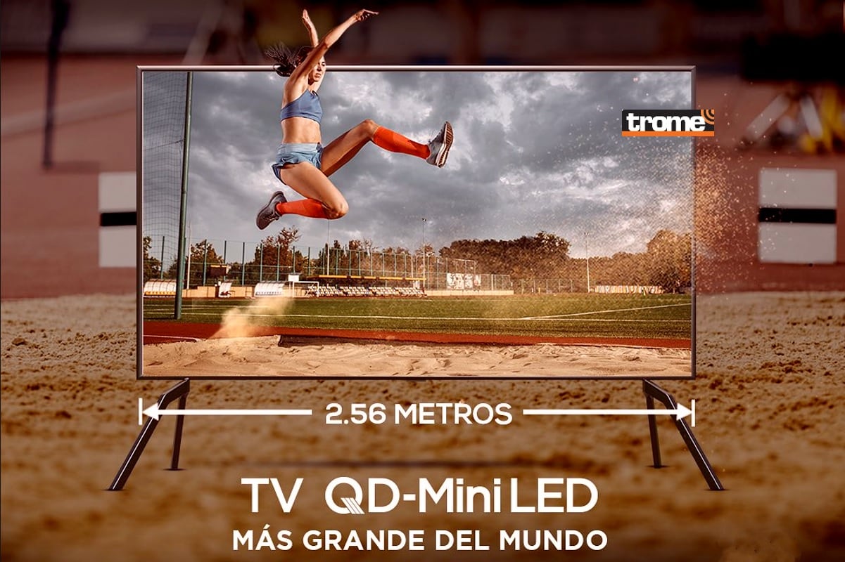 El ‘televisor más grande del mundo’ ingresó al mercado peruano y tiene tecnología premium. (TCL/Trome).