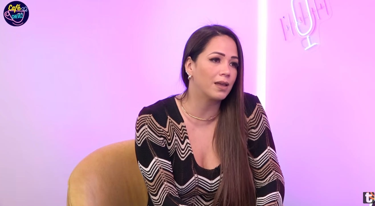 Melissa Klug en 'Café con la Chevez'.