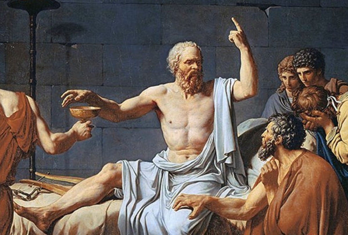 La muerte de Sócrates, por Jacques-Louis David (1787). | Crédito: Metropolitan Museum of Art, New York