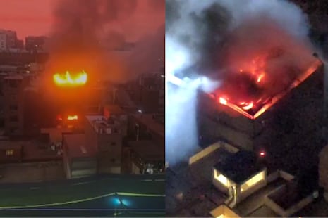 Cercado de Lima: Dantesco incendio arrasó edificio que servía como almacén clandestino | VIDEO